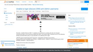
                            8. Unable to login sitecore CMS wirh Admin username - Stack Overflow