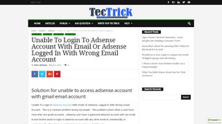 
                            9. Unable To Login To Adsense Account With Email Or Adsense ...