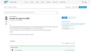 
                            7. Unable to login to CMC - archive SAP