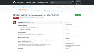 
                            3. Unable to login to desktop app on Win 10 · Issue #536 · Automattic ...
