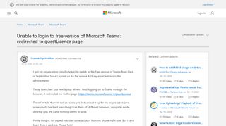 
                            6. Unable to login to free version of Microsoft Teams: redirected to ...