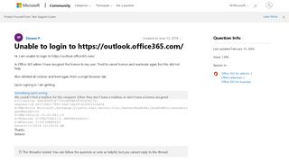 
                            13. Unable to login to https://outlook.office365.com/ - Microsoft ...