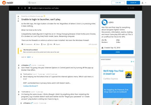 
                            3. Unable to login to launcher, can't play. : DFO - Reddit
