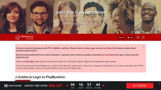 
                            1. Unable to Login to PhpMyadmin - Community support - 000webhost forum