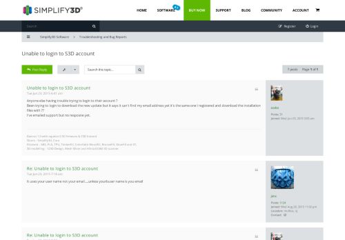 
                            4. Unable to login to S3D account - Simplify3D User Forum