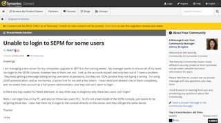 
                            6. Unable to login to SEPM for some users | Symantec Connect Community