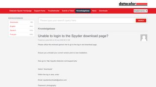 
                            3. Unable to login to the Spyder download page? - Powered by Kayako ...