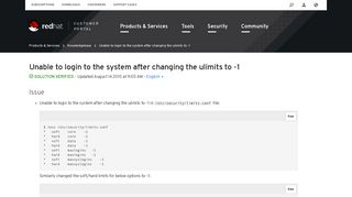 
                            3. Unable to login to the system after changing the ulimits to -1