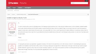 
                            5. Unable to login to Ubuntu 16.04 | Parallels Forums