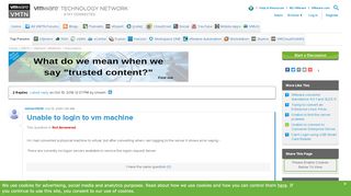 
                            2. Unable to login to vm machine |VMware Communities