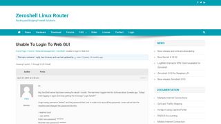 
                            2. Unable to login to Web GUI - Zeroshell Linux Router