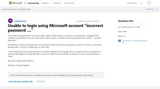 
                            3. Unable to login using Microsoft account 