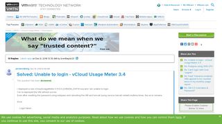 
                            2. Unable to login - vCloud Usage Meter 3.4 |VMware Communities