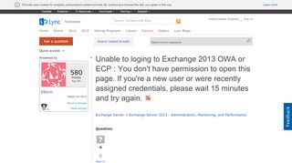 
                            11. Unable to loging to Exchange 2013 OWA or ECP : You don't have ...