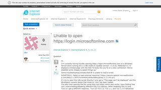 
                            1. Unable to open https://login.microsoftonline.com