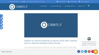 
                            10. Unable to remote desktop to Server 2012 - Orbits IT