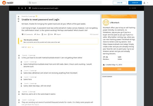 
                            10. Unable to reset password and LogIn : NiceHash - Reddit