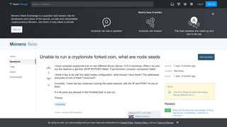 
                            11. Unable to run a cryptonote forked coin, what are node seeds ...