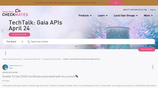 
                            4. Unable To See CCSA Certificate associated with ... | CheckMates