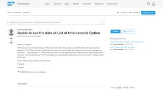
                            8. Unable to see the data at List of total records Option - archive SAP