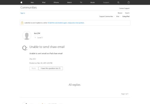 
                            12. Unable to send shaw email - Apple Community