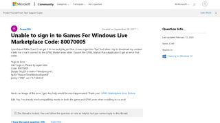 
                            4. Unable to sign in to Games For Windows Live Marketplace Code ...