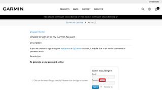 
                            7. Unable to Sign in to my Garmin Account | Garmin Support