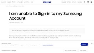 
                            6. Unable to sign in to My Samsung account | Samsung Support NZ