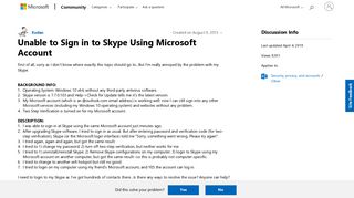 
                            11. Unable to Sign in to Skype Using Microsoft Account - Microsoft ...