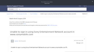 
                            10. Unable to sign in using Sony Entertainment Network account in www ...