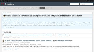 
                            3. Unable to stream any channels asking for username and password for ...