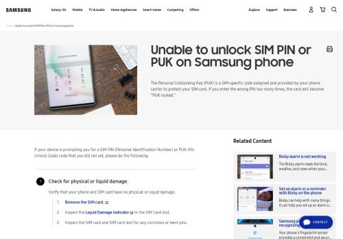 
                            12. Unable to Unlock SIM PIN or PUK - Samsung