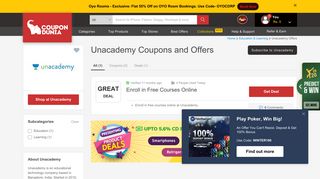 
                            12. Unacademy Coupons & Offers, February 2019 Promo Codes