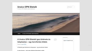 
                            7. Unaico OPN Sitetalk - WordPress.com