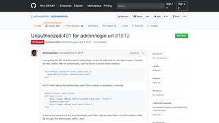 
                            10. Unauthorized 401 for admin/login url · Issue #1812 · activeadmin ...