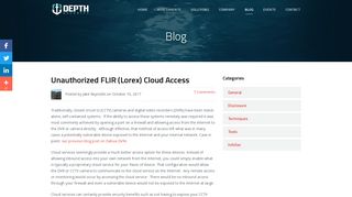 
                            12. Unauthorized FLIR (Lorex) Cloud Access - Depth Security