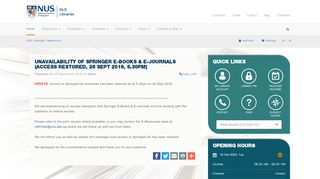 
                            9. Unavailability of Springer E-Books & E-Journals (Access Restored ...