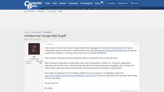 
                            13. Unbekannter Google Mail Zugriff | ComputerBase Forum