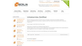 
                            12. Unbekanntes Zertifikat - JPBerlin - Politischer Provider | JPBerlin ...