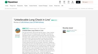 
                            11. Unbelievable Long Check in Line - Review of LAN Airlines (now ...