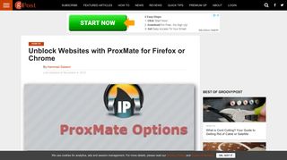 
                            5. Unblock Websites with ProxMate for Firefox or Chrome - groovyPost