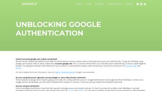 
                            3. Unblocking Google Authentication - MindMup