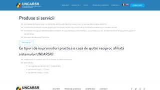 
                            7. UNCAR > Produse si servicii