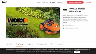 
                            5. Und app geht's: Den WORX Landroid mobil steuern. - trnd