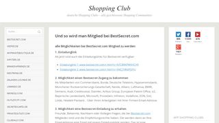 
                            12. Und so wird man Mitglied bei BestSecret.com / Shopping Club