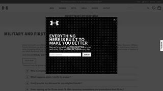 
                            12. Under Armour Military and First Responder FAQ | US