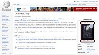 
                            13. Under the Frog - Wikipedia