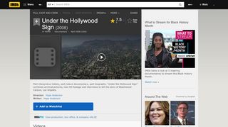 
                            8. Under the Hollywood Sign (2008) - IMDb