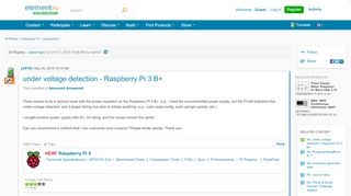 
                            4. under voltage detection - Raspberry Pi 3 B+ | element14 ...