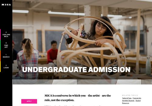 
                            6. Undergraduate Admission | MICA